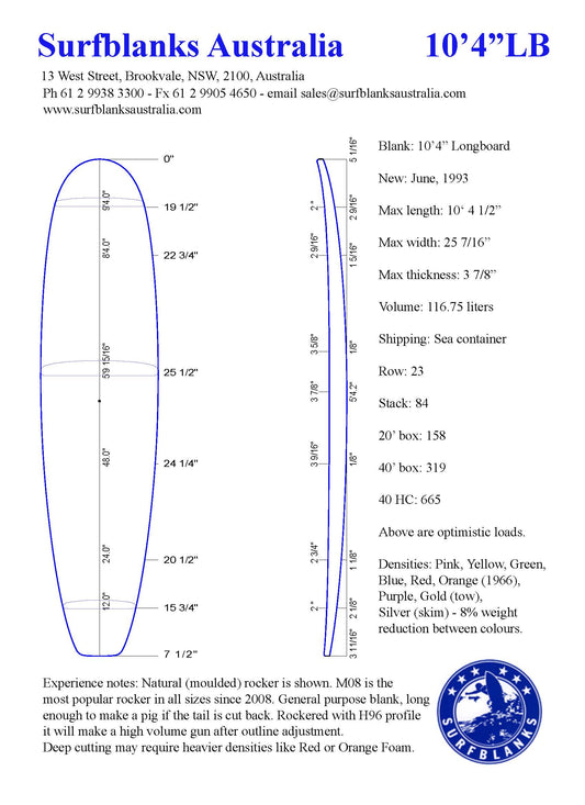 PU 10'4" Nose Rider