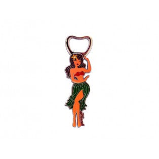 Hula Girl Metal Bottle Opener