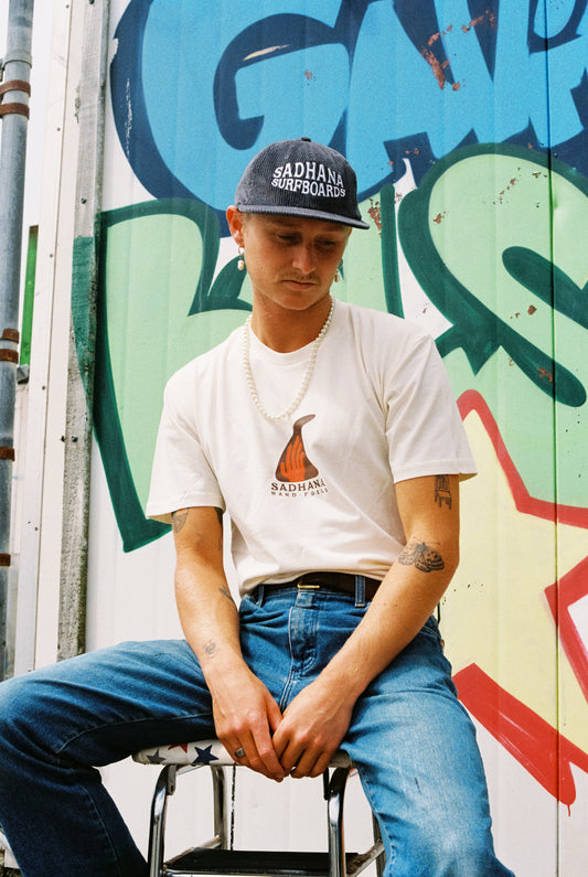 Cream Hand Foil Tee's