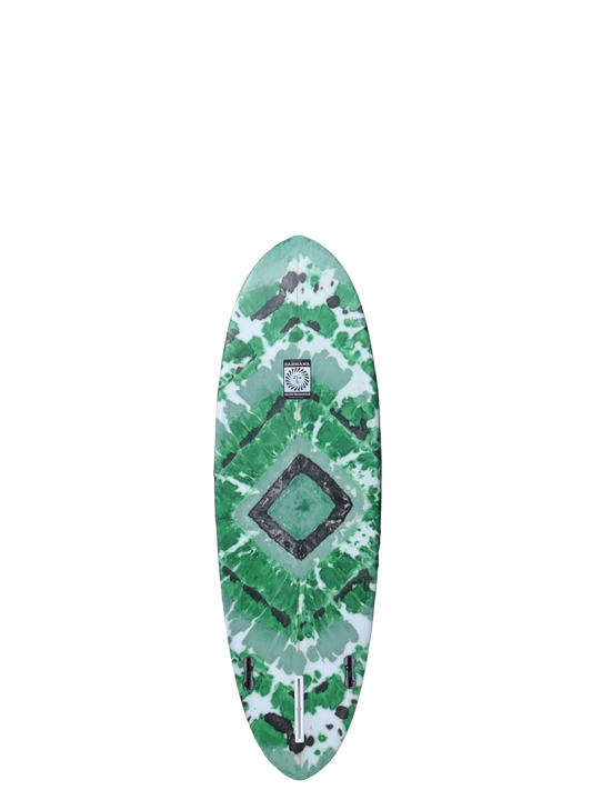 6'0" Piggy Tie-Dye Green