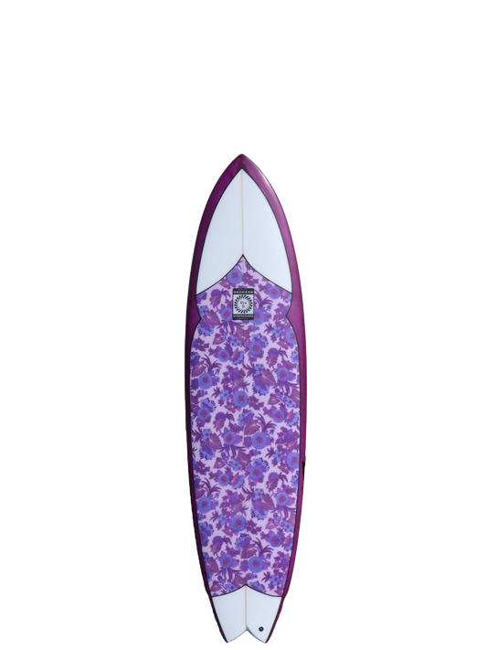 6'10" King Fish Floral Purple
